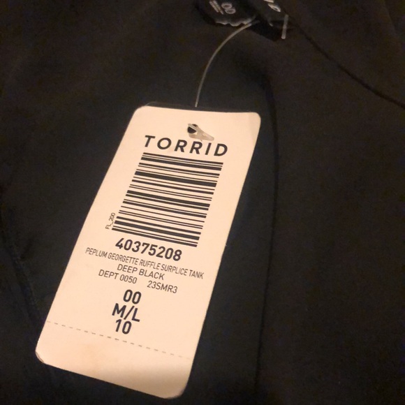 TORRID Georgette Ruffle Surplice Tank Top 👠 US M/L Torrid 00 - Picture 8 of 16